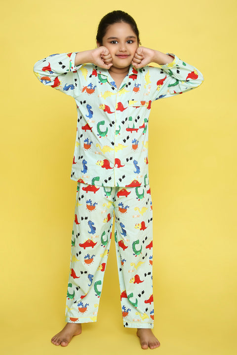 Pre-Order: Dinosaur Print Night Suit