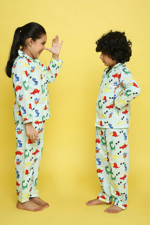 Pre-Order: Dinosaur Print Night Suit