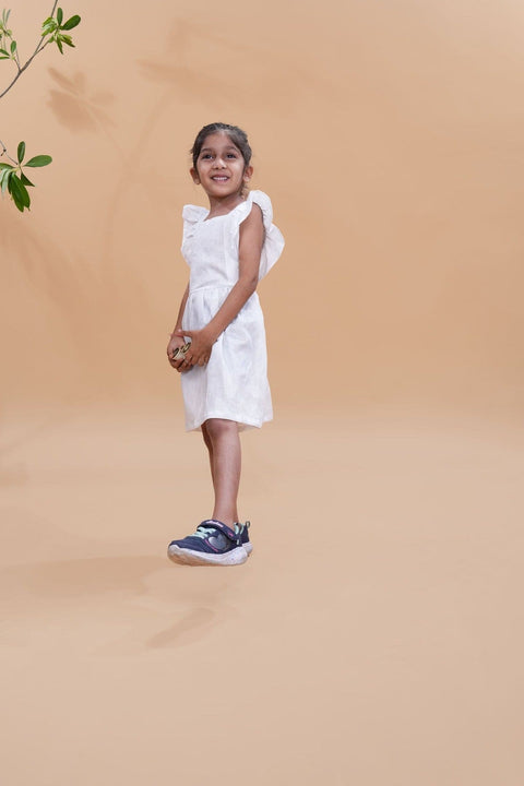 Pre-Order: Pure White Above Knee Length Dress