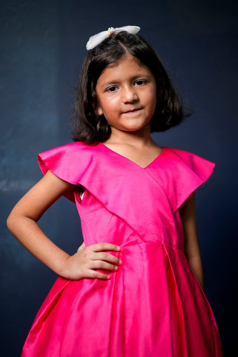 Pre-Order: Dark Pink Premium Cotton Dress