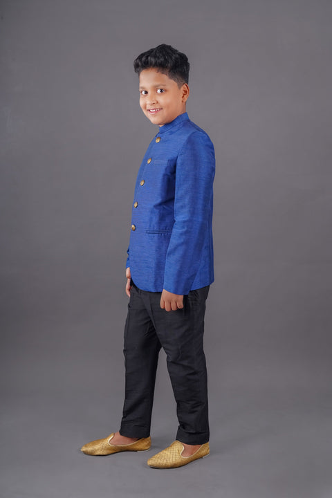Pre-Order: Blue Bandhgala with Pant