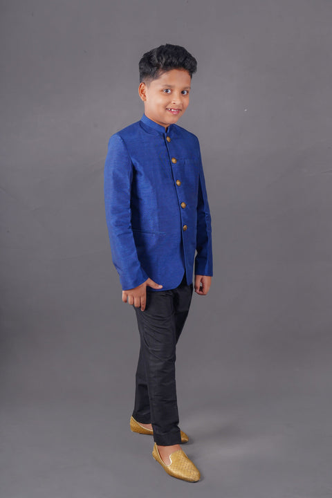 Pre-Order: Blue Bandhgala with Pant