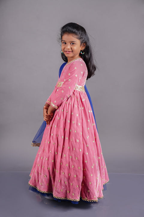 Pre-Order:  Pink Anarkali With Dupatta
