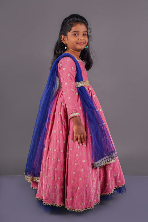 Pre-Order:  Pink Anarkali With Dupatta