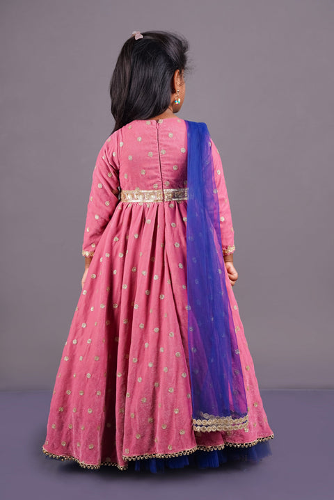Pre-Order:  Pink Anarkali With Dupatta