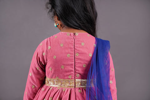 Pre-Order:  Pink Anarkali With Dupatta
