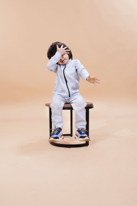 Pre-Order: Jacket Pants Styled Pure Linen Co-ords (Steel Grey Colour)