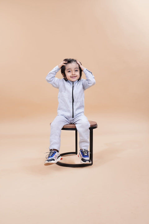 Pre-Order: Jacket Pants Styled Pure Linen Co-ords (Steel Grey Colour)