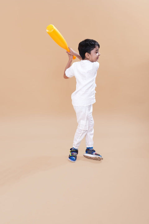 Pre-Order: Box Pocket Pure Linen Co-ord (White Colour)