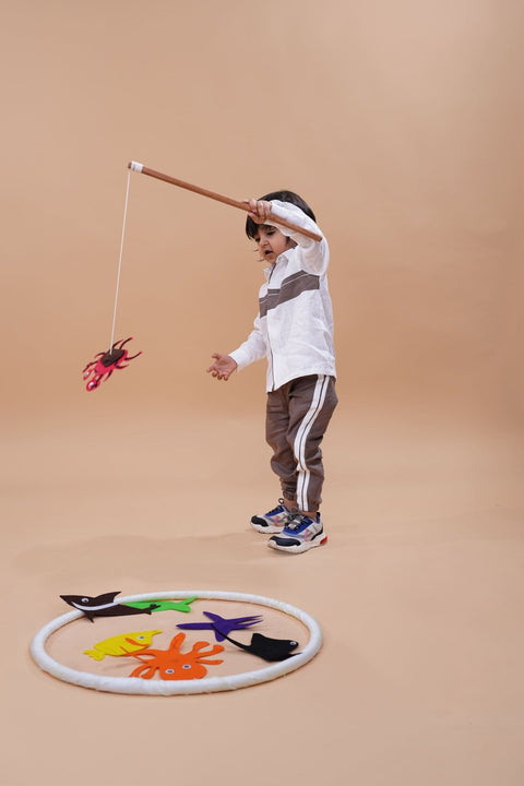 Pre-Order: Striped Pure Linen  Premium Co-ords -  White - Brown