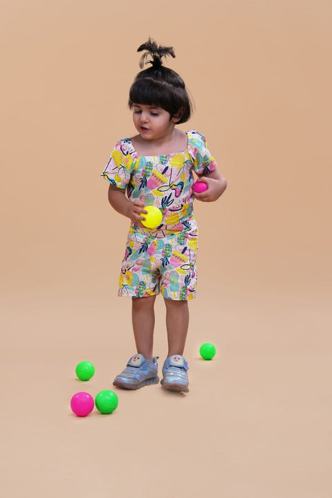 Pre-Order: Fruit and Punch Printed Pure Linen Jumpsuit