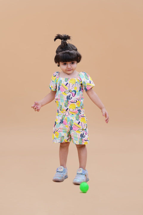 Pre-Order: Fruit and Punch Printed Pure Linen Jumpsuit