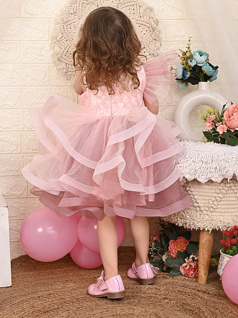 Pre Order: One Shoulder Pink Bonning Dress
