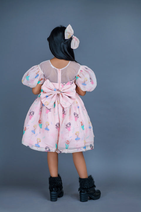 Pre-Order: Ballerina printed organza frock