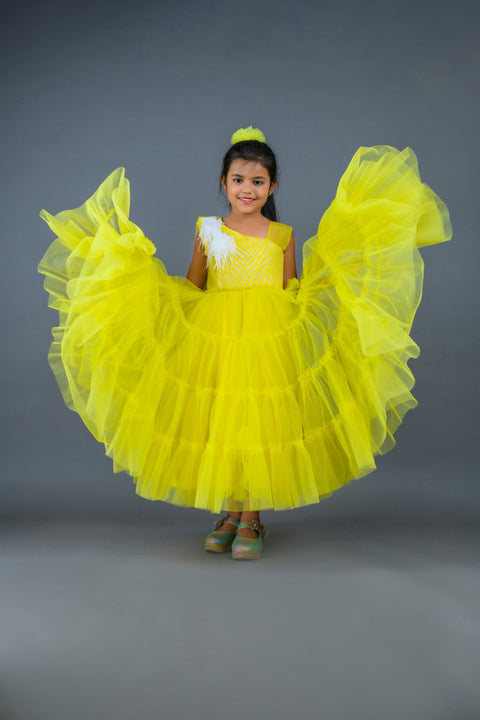 Pre-Order: Yellow Layered Gown