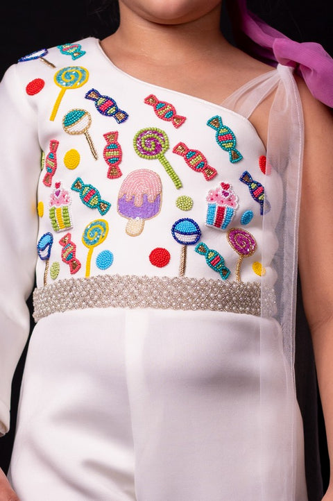 Pre-Order: Scuba Jumpsuit with Candies and Icecream