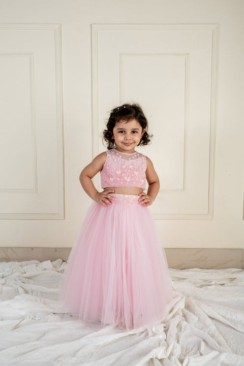 Pre-Order: Pink Heart Ghaghra