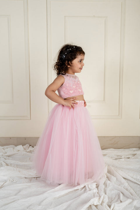 Pre-Order: Pink Heart Ghaghra