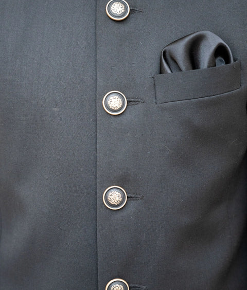 Pre-Order: Black Sherwani with Salwar