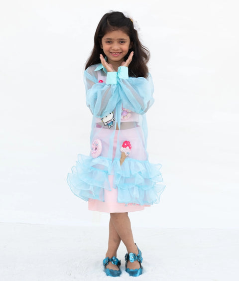 Pre-Order: Pink Top with Skirt and Jacket