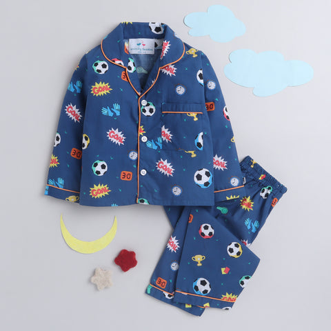 Pre-Order: Football Print Night Suit