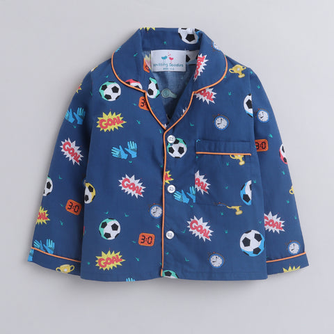 Pre-Order: Football Print Night Suit