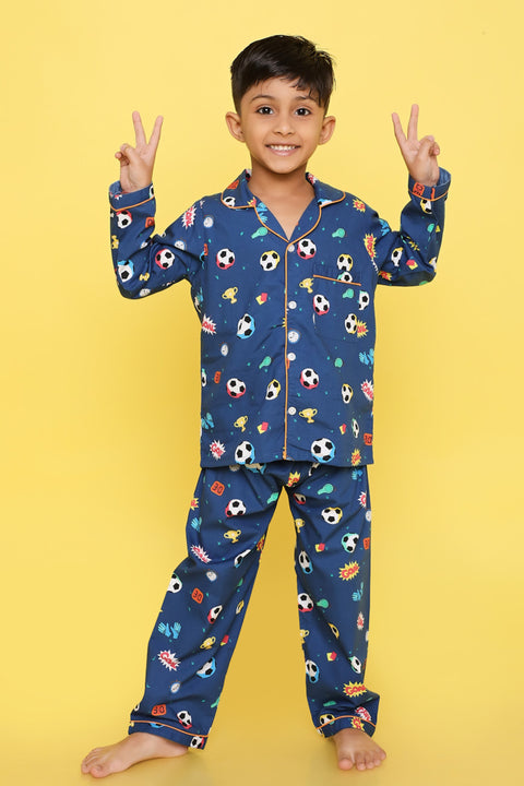 Pre-Order: Football Print Night Suit
