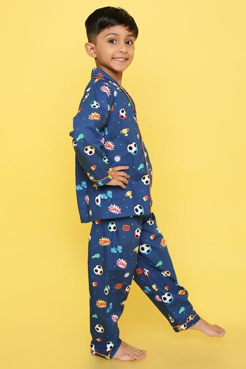 Pre-Order: Football Print Night Suit