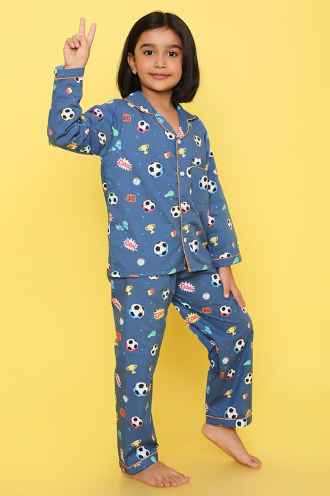 Pre-Order: Football Print Night Suit
