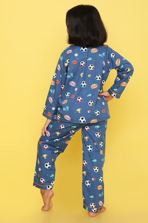 Pre-Order: Football Print Night Suit