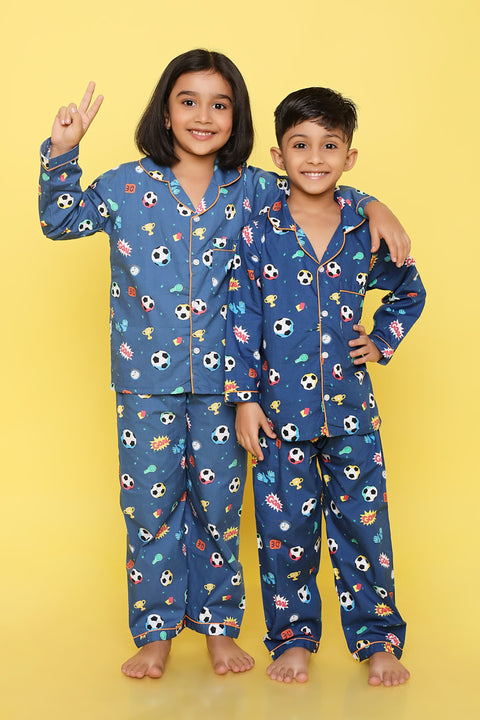 Pre-Order: Football Print Night Suit