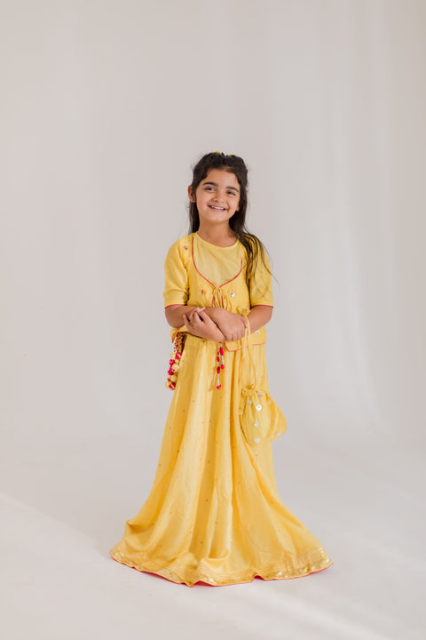 Pre-Order: Sitara Mulsin Lehenga Set