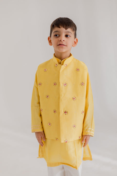 Pre-Order: Yellow Starburst Jacket Set