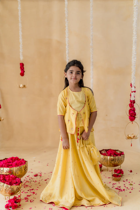 Pre-Order: Sitara Mulsin Lehenga Set