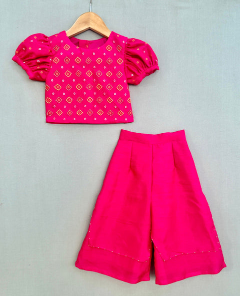 Pre-Order: Brocade Embroidered Palazzo Set