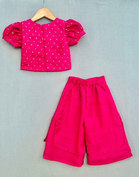 Pre-Order: Brocade Embroidered Palazzo Set