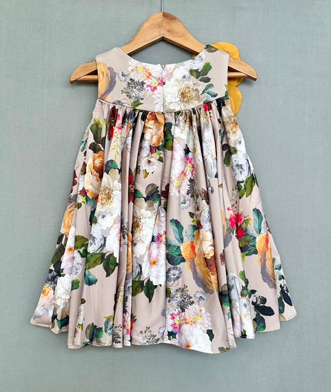 Pre-Order: Floral Dress with Handmade flowers