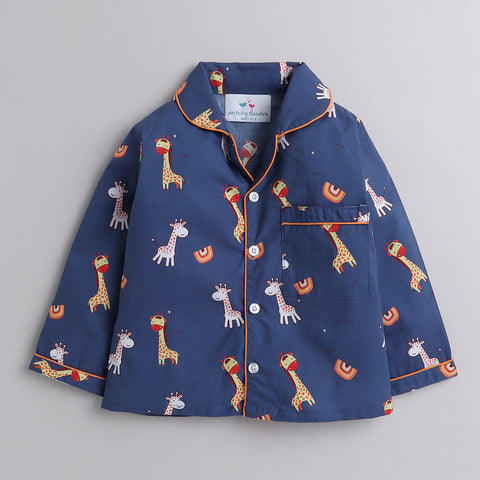 Pre-Order: Giraffe Print Night Suit
