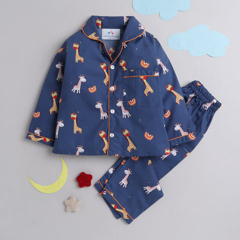Pre-Order: Giraffe Print Night Suit