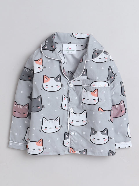 Pre-Order: Greycats Print Night Suit