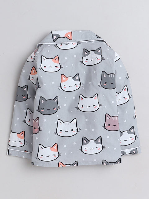 Pre-Order: Greycats Print Night Suit