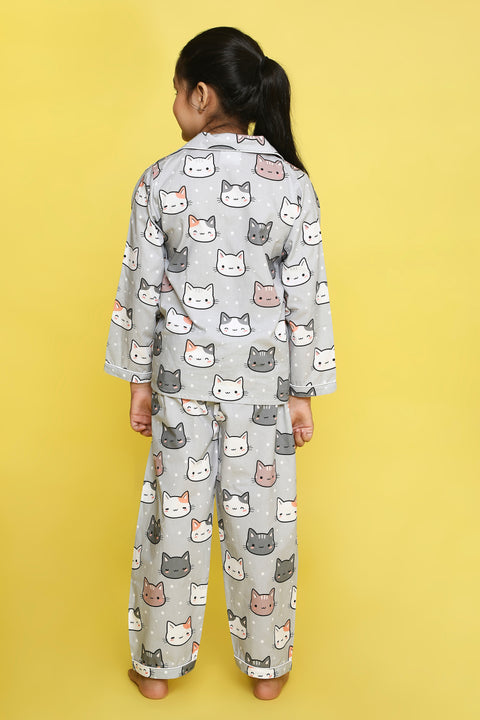Pre-Order: Greycats Print Night Suit