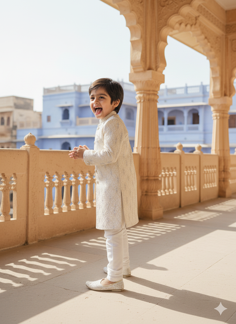 Pre-Order: Darbaar-e-Noor Long Jodhpuri Set