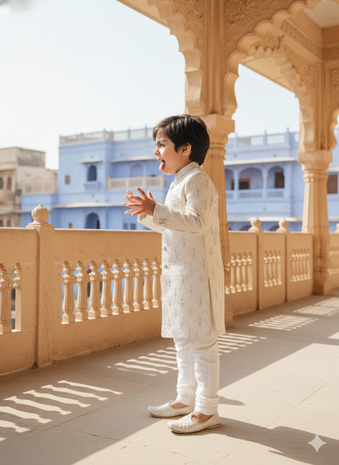 Pre-Order: Darbaar-e-Noor Long Jodhpuri Set