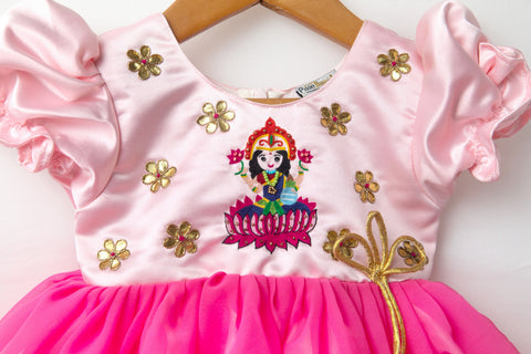 Pre-Order: Pink Laxmi Frock