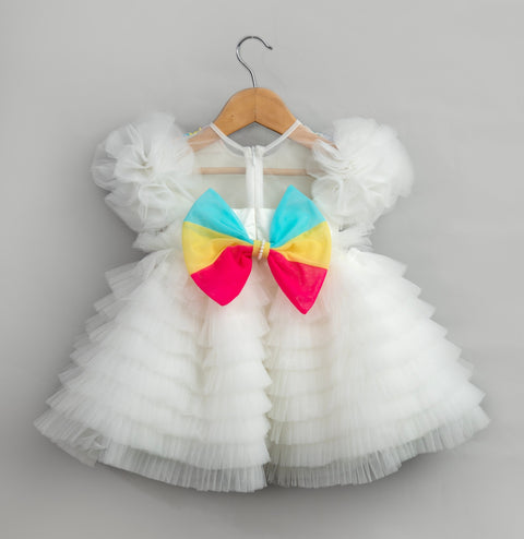 Pre-Order: Off-White Multicolour Sequin Dress