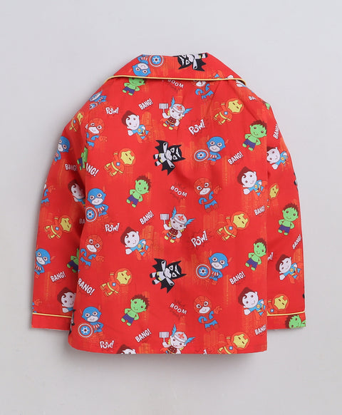 Pre-Order: Super Hero Printed Night Suit