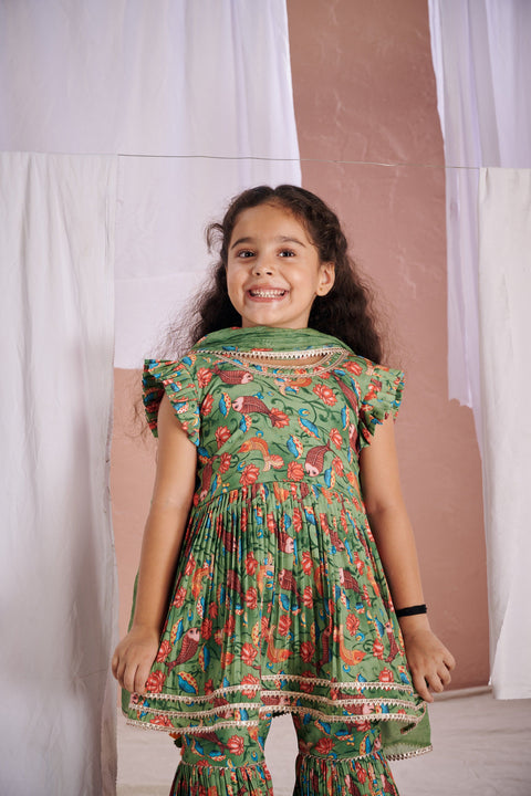 Pre-Order: Green Fish Sharara Set