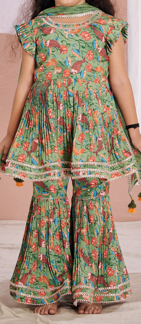 Pre-Order: Green Fish Sharara Set