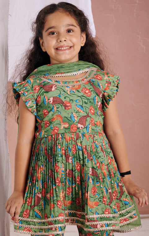 Pre-Order: Green Fish Sharara Set